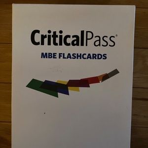 Critical Pass MBE Flashcards - Excellent Condition